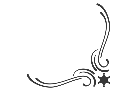 Decorative Curly Corner: Retro West Style Guide