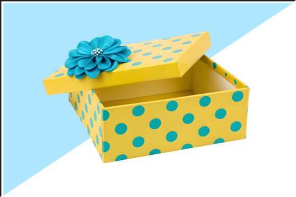 Decorative Yellow Gift Box PNG for Creative Projects