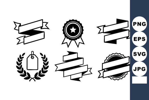 Elevate Your Brand with Minimalist Decorative Ribbon Banners and Badge Elements