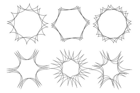 Elevate Your Designs with Geometric Floral Decorative Frames