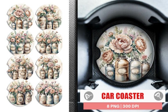 Elevate Your Ride with Car Coaster Decorative Milk Can Designs