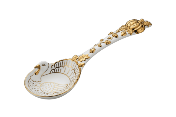 Elevate Your Thanksgiving Crafts with a Decorative Turkey Themed Spoon Design