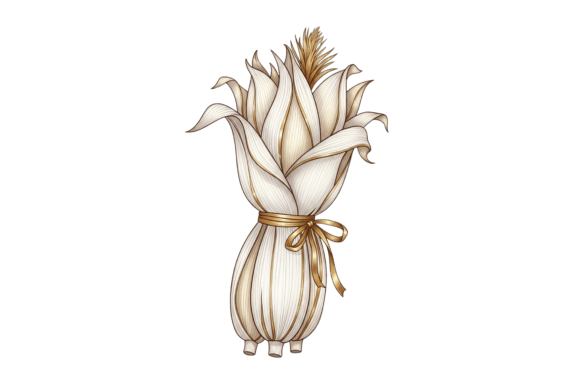 Elevating Autumn Aesthetics with Decorative Corn Husk Bundle Art