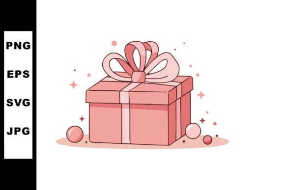 Elevating Celebrations with a Pink Gift Box with Ribbon and Decorative Accents