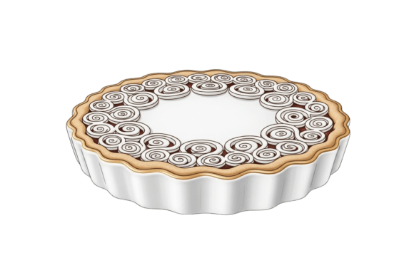 Elevating Thanksgiving Designs with A Decorative White Swirl Cake