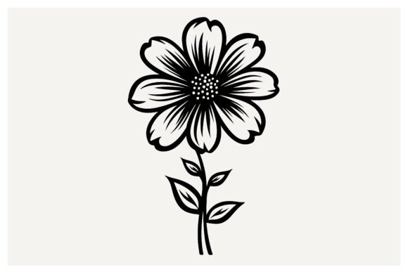 Elevating Your Projects with a Premium Decorative Flower Silhouette for Craft