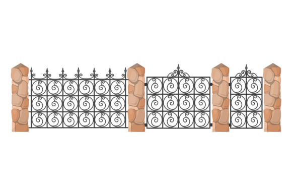 Enhancing Curb Appeal and Security with a Decorative Ornate Forged Gate and Garden Fence
