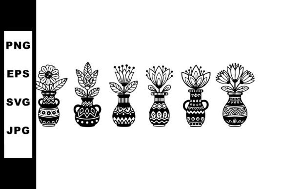 Evaluating Decorative Black and White Flower Vases for Design Projects