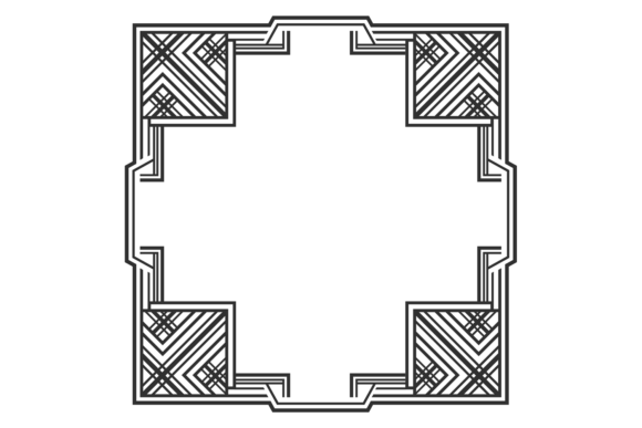 Evaluating Geometric Decorative Border Square Art for Design Projects