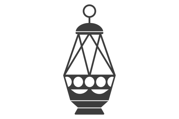 Evaluating the Decorative Glass Lantern Night Light Black Icon for Design Projects