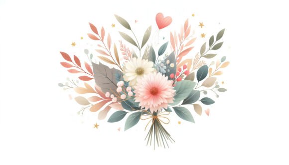 Evaluating the Wow Decorative Bouquet Digital Illustration for Creative Projects