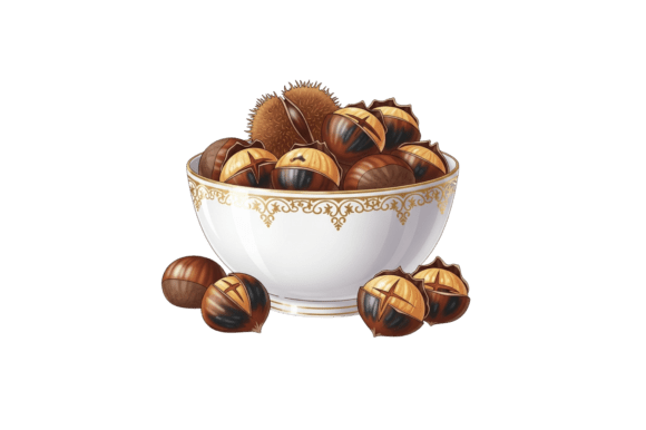 Fresh Chestnuts in a Decorative Bowl: Elevating Thanksgiving Design with Seasonal Authenticity