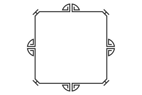 Geometric Line Border: Retro Decorative Style Guide