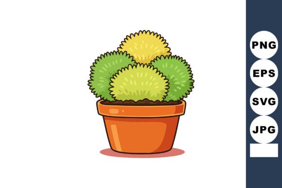 Integrating Decorative Cactus Plants in Terracotta Pot Vector Illustrations into Your Creative Workflow