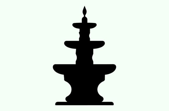 Unlocking Creative Potential with the Decorative Fountain Silhouette Vector