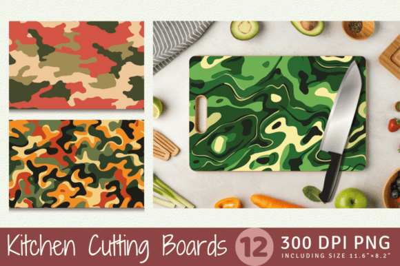 Unlocking Creativity with Decorative Camo Cutting Boards Sublimation Designs