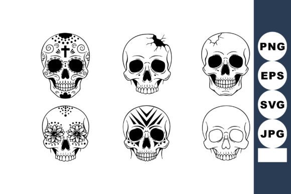 Unlocking the Potential of Six Decorative Skull Designs Featuring U for Your Creative Projects